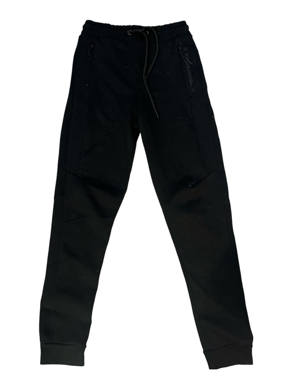 Bershka Black Kids Jogger Pants Back back Pocket side zipper juniors size XS